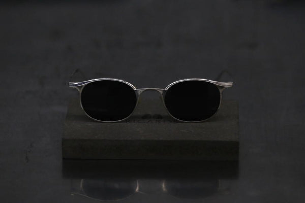 Rigards sterling silver made highly hand-hammered thin frame glasses RG0093AG series RG-RG0093AG-CYKHP sterling silver frame gray piece